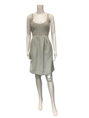 Anthropologie Women's Dress Black & White Stripe Sleeveless Size: M