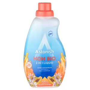 Astonish Non Bio 2 in 1 Laundry Liquid Tropical Papaya & Passion Flower 28w 840ml - Case of 12