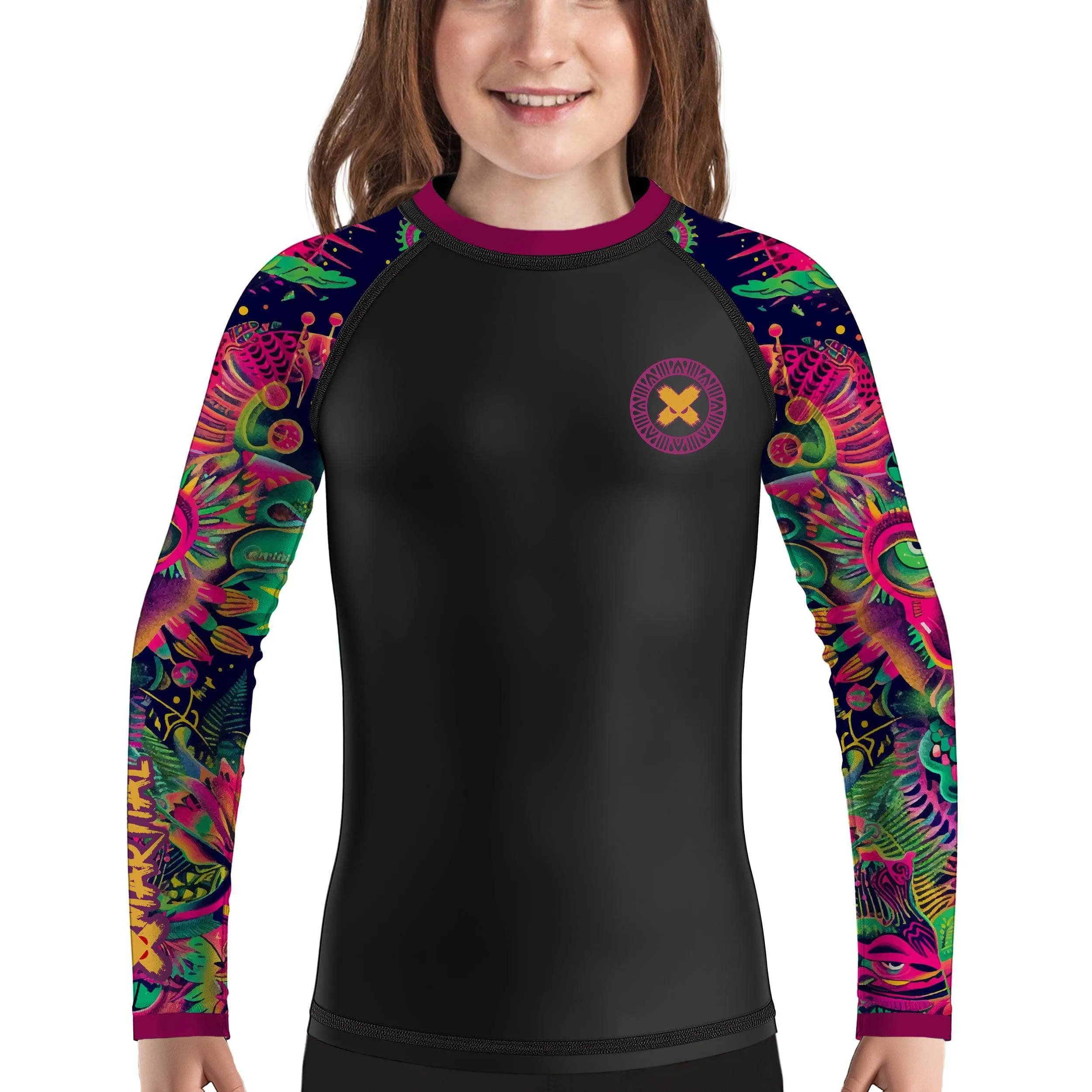 Aztec Kids BJJ Rash Guard