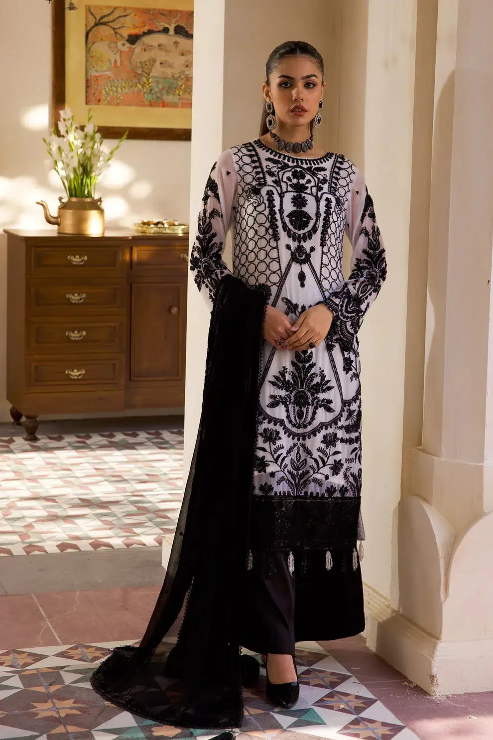 Azure | Embroidered Formals | ZN-06