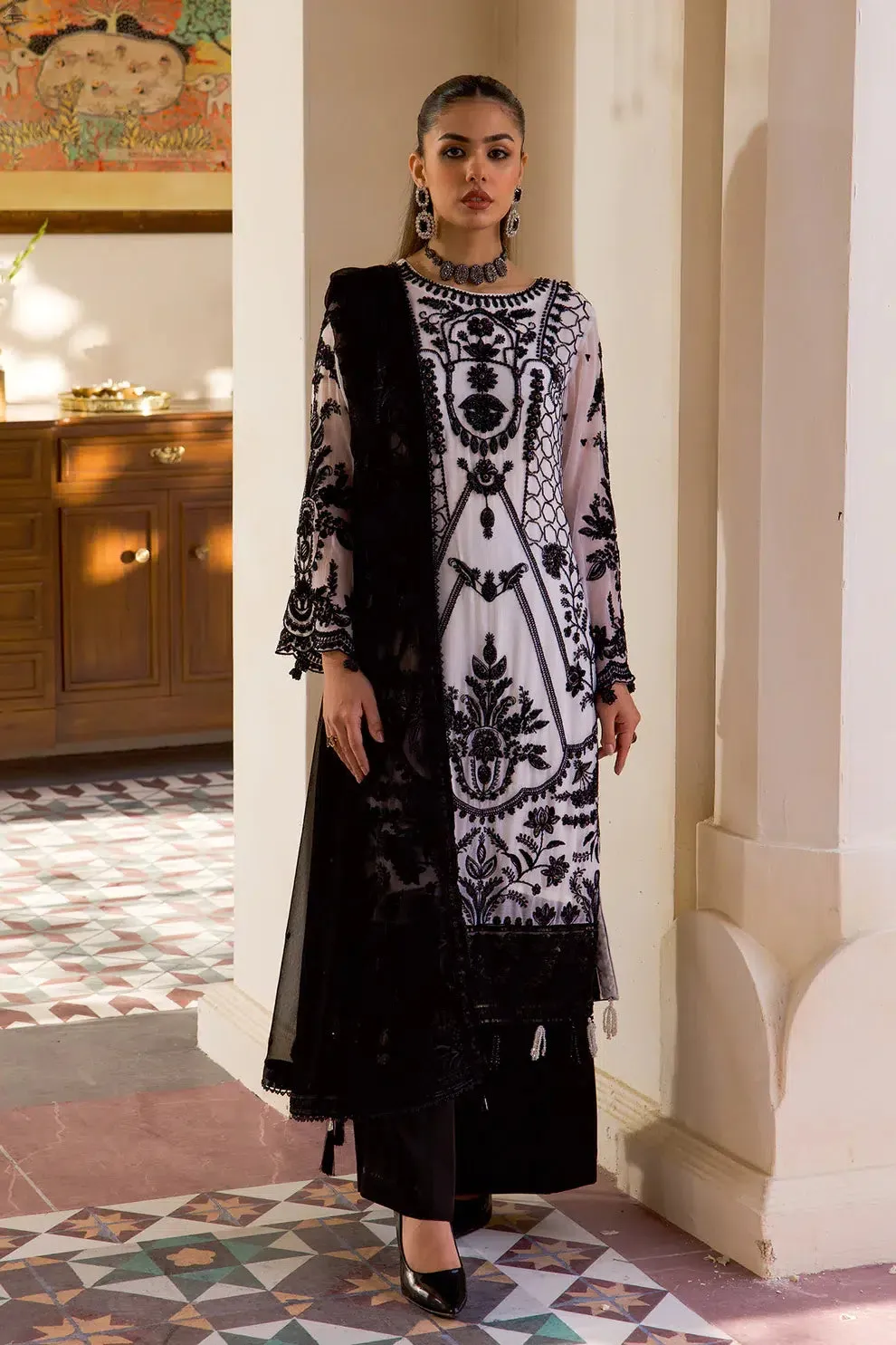 Azure | Embroidered Formals | ZN-06