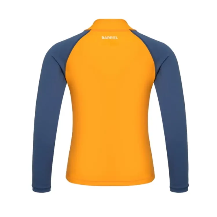 Barrel Kids Sunset Flamingo Rash Guard-ORANGE