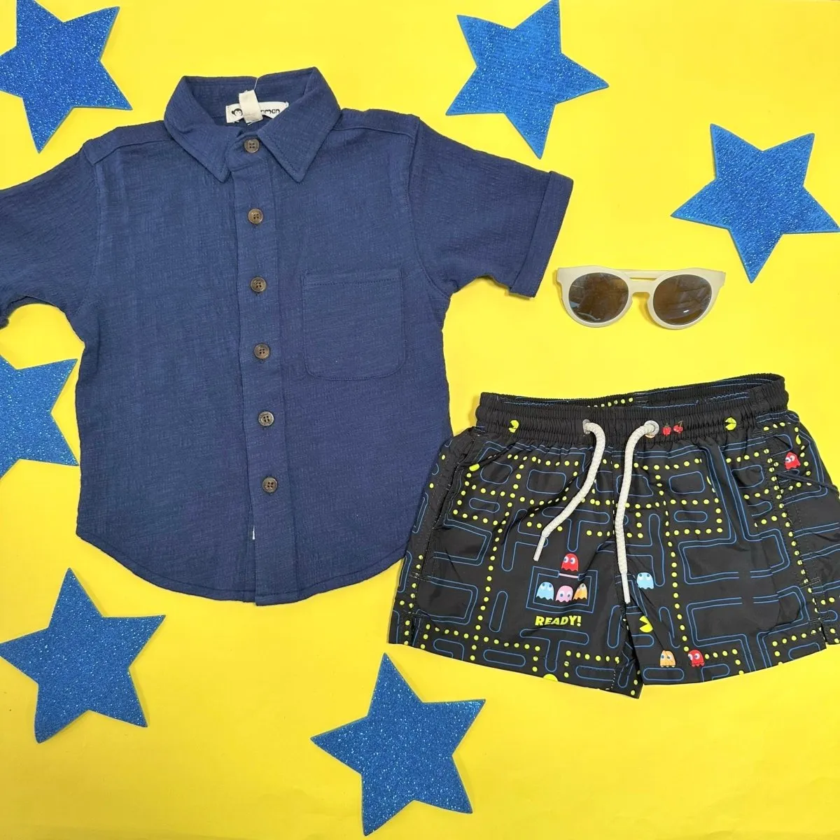 BEACH BUTTON DOWN TOP