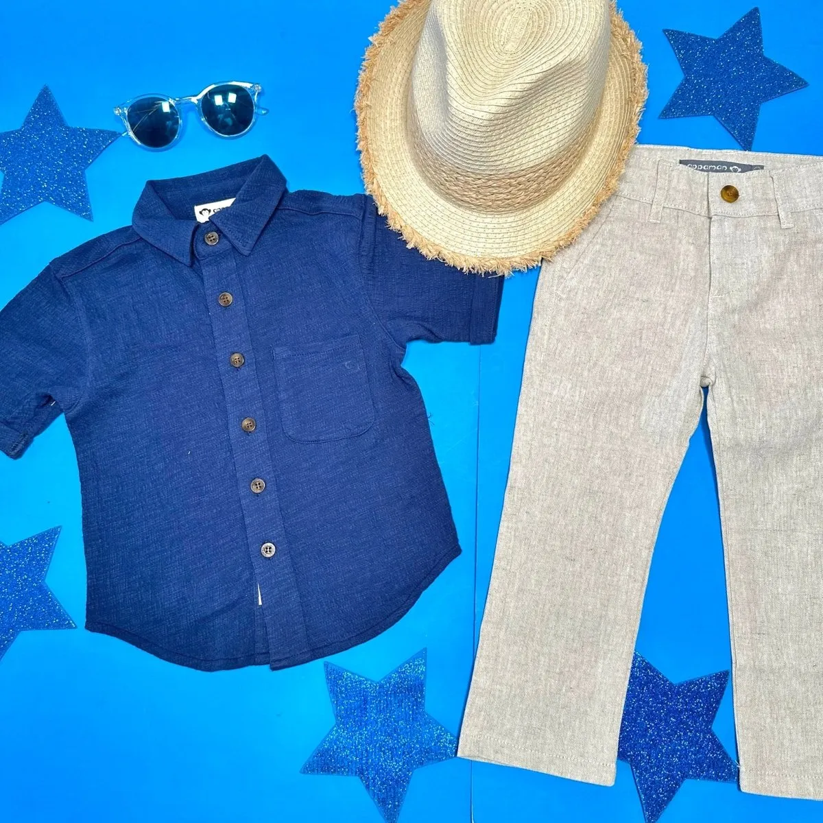 BEACH BUTTON DOWN TOP