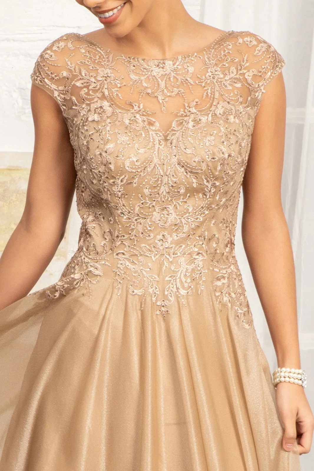 Beads Embellished Embroidered A-line Dress Sale