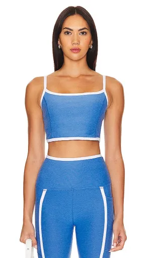Beyond Yoga Spacedye New Moves Cropped Tank in Baby Blue