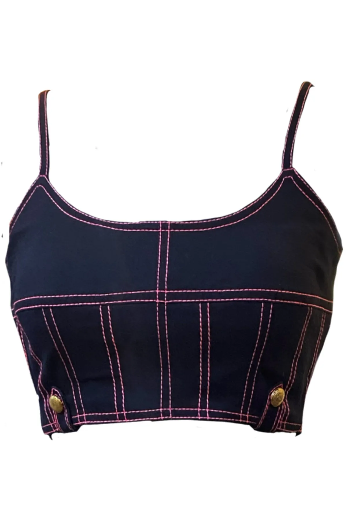Black Embroidered Bralette