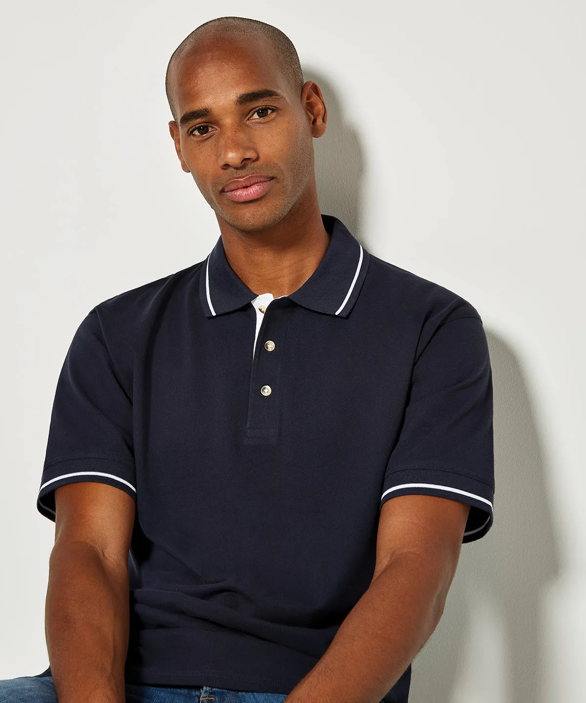 Black/Lime - St Mellion polo (classic fit)