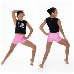 Bloch by Flo Active - Crop Muscle Top - Child (FM1637) - Black (GSO)