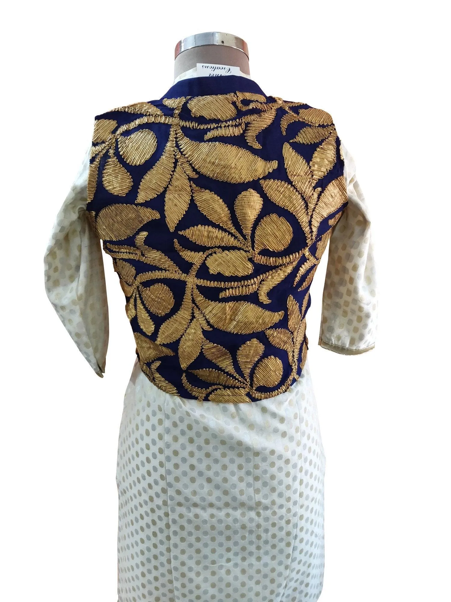 Blue Gotta Embroidered Ethnic Jacket Shrug ACJ04