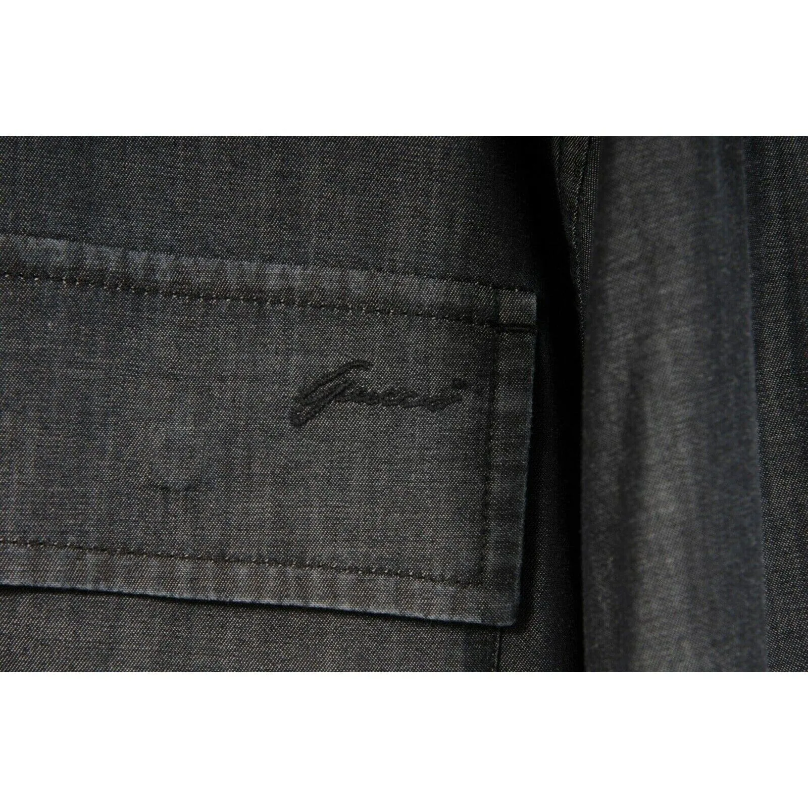 Blue Indigo Denim Duke Fit Button Down Shirt