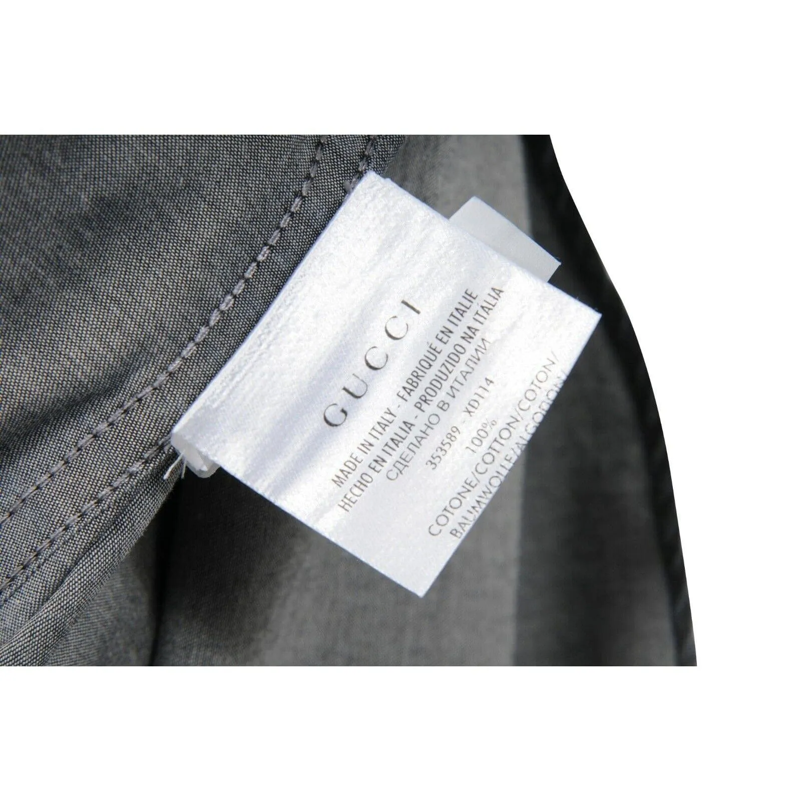 Blue Indigo Denim Duke Fit Button Down Shirt