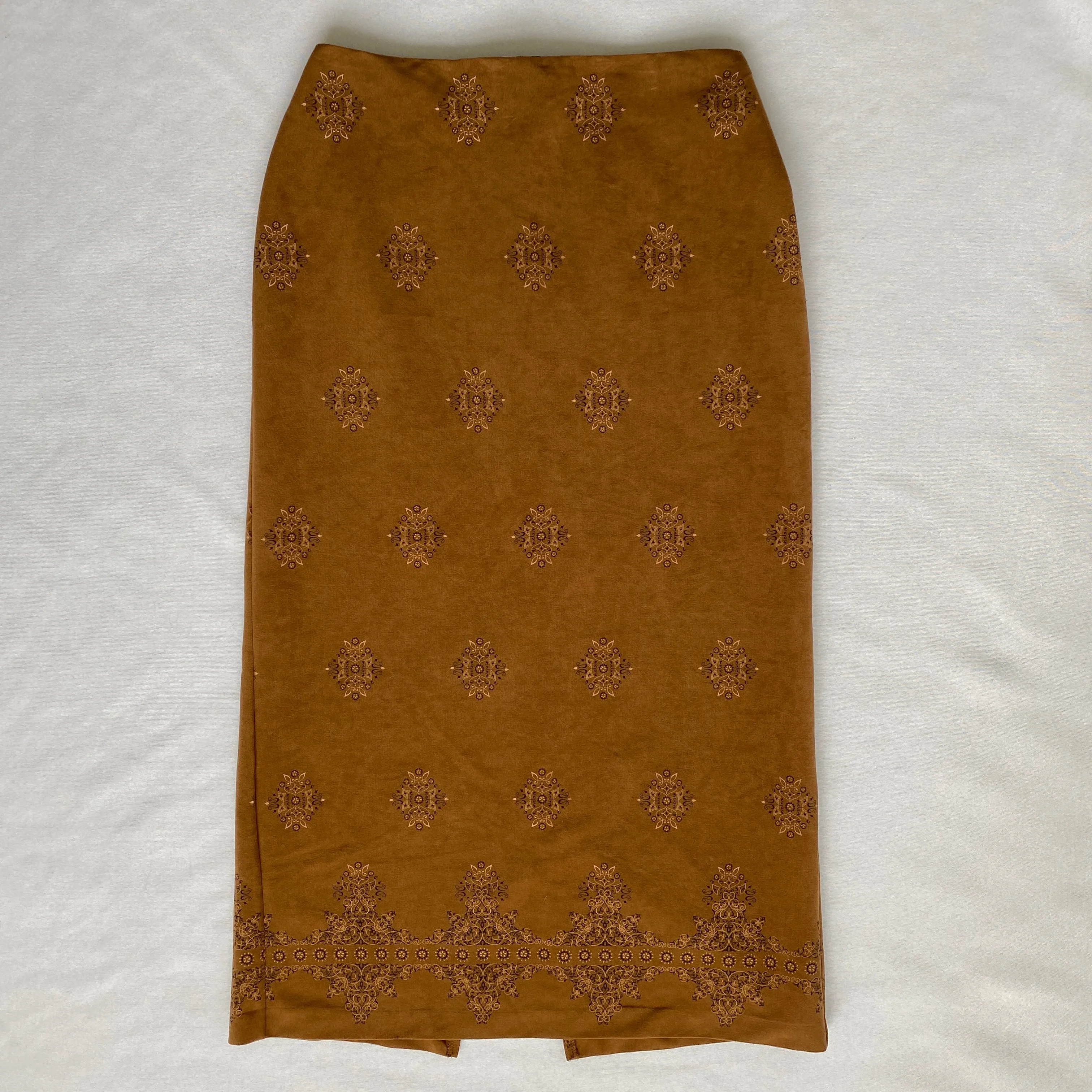 boho print maxi skirt