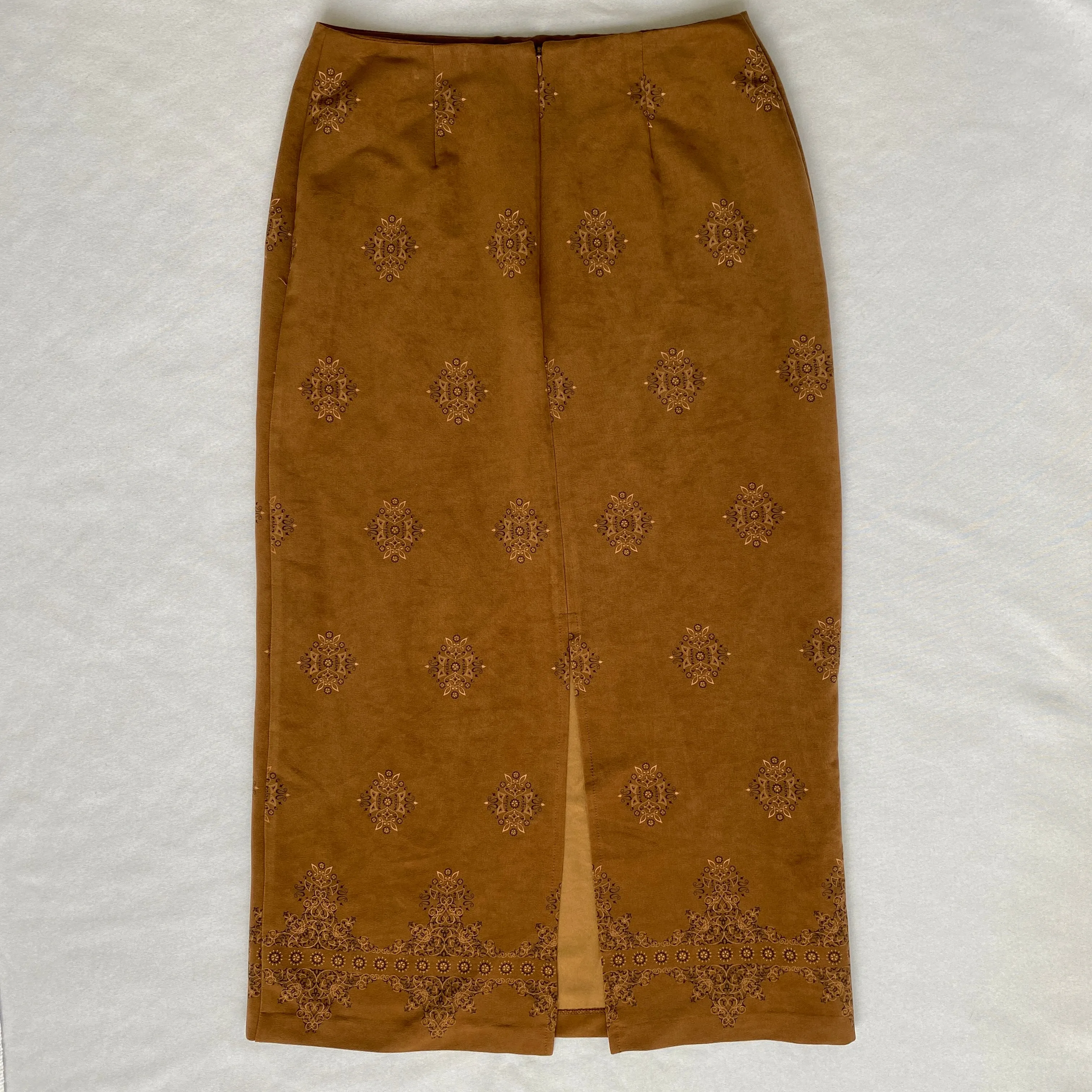 boho print maxi skirt