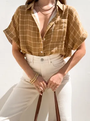 Butterscotch Button Up