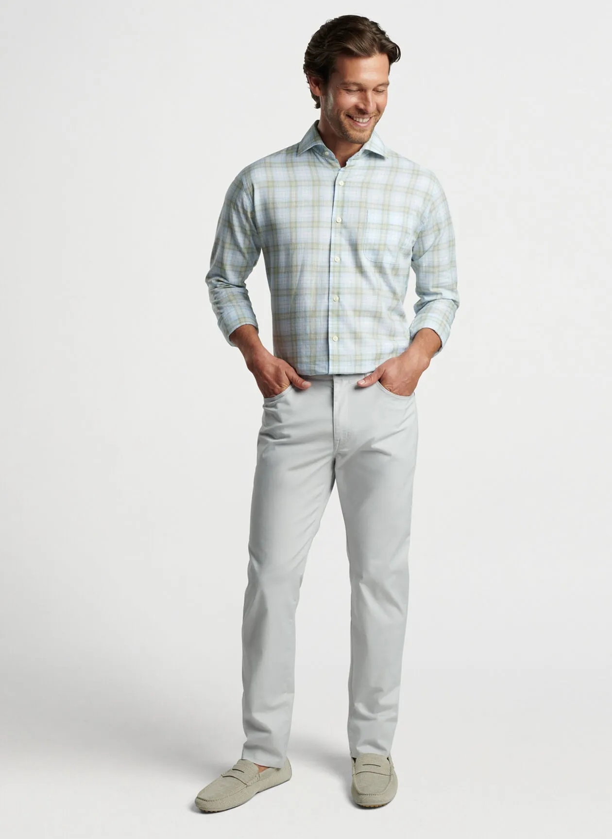Camden Summer Soft Cotton Sport Shirt - Camden Blue