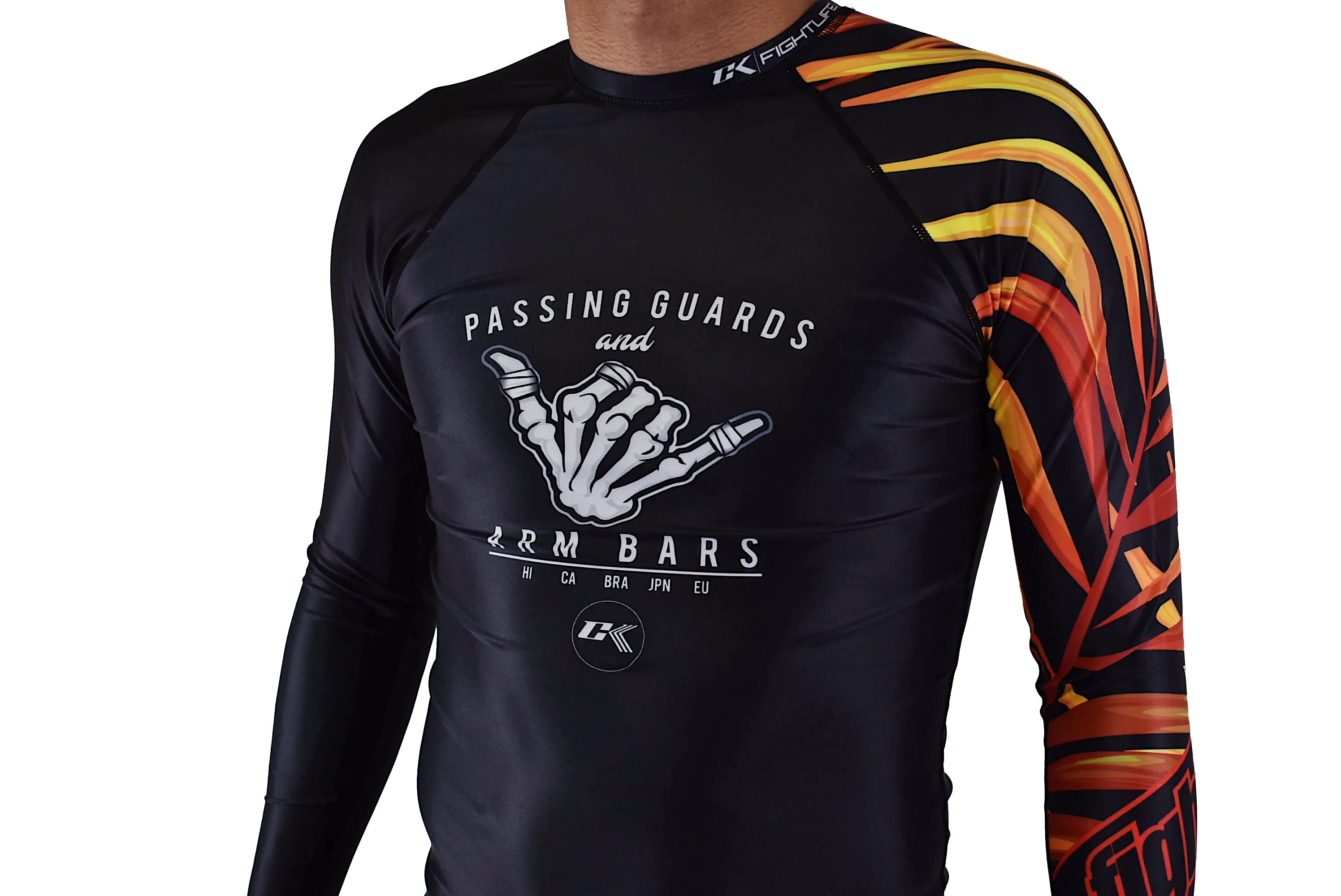 CK Dem Bones Rash Guard - Fire
