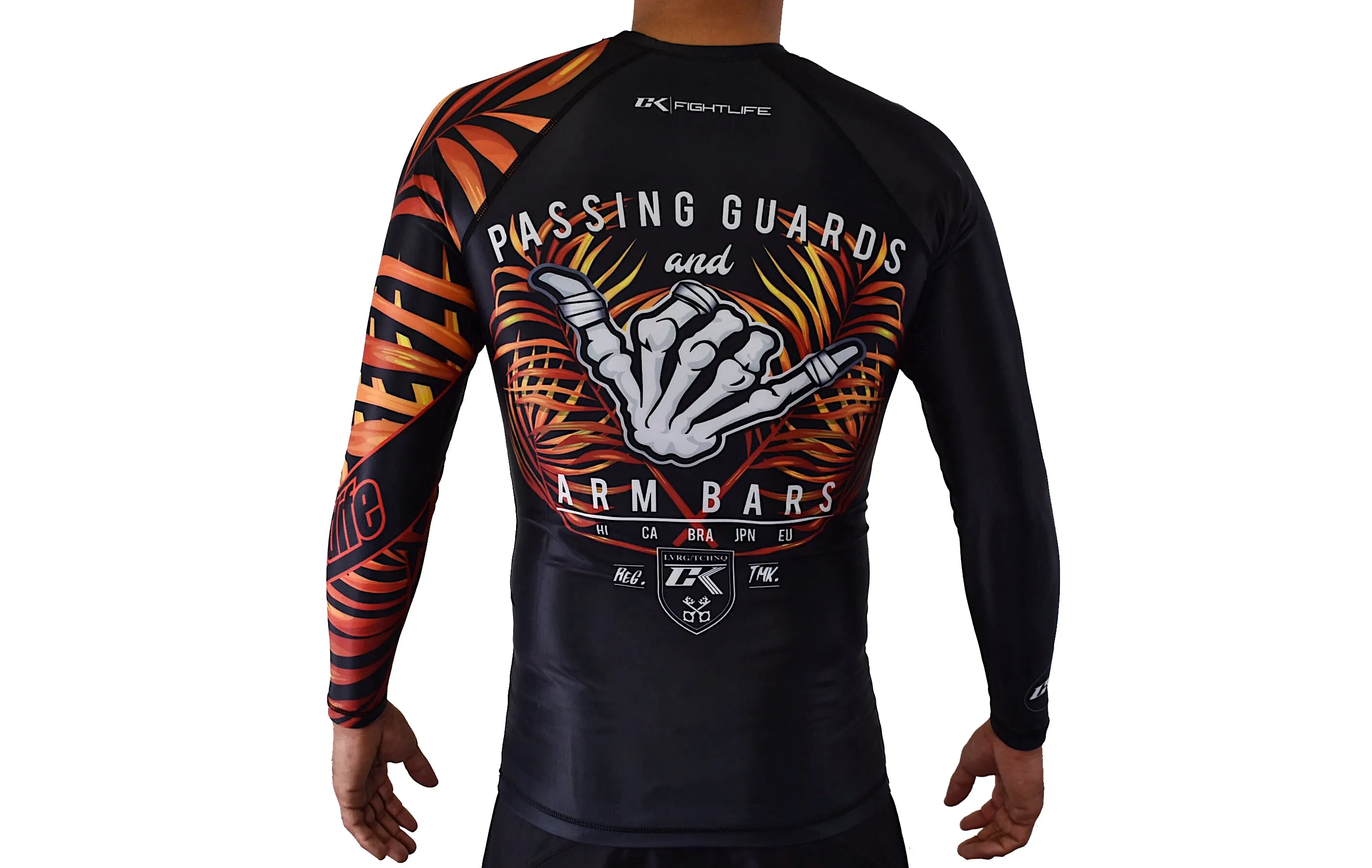CK Dem Bones Rash Guard - Fire