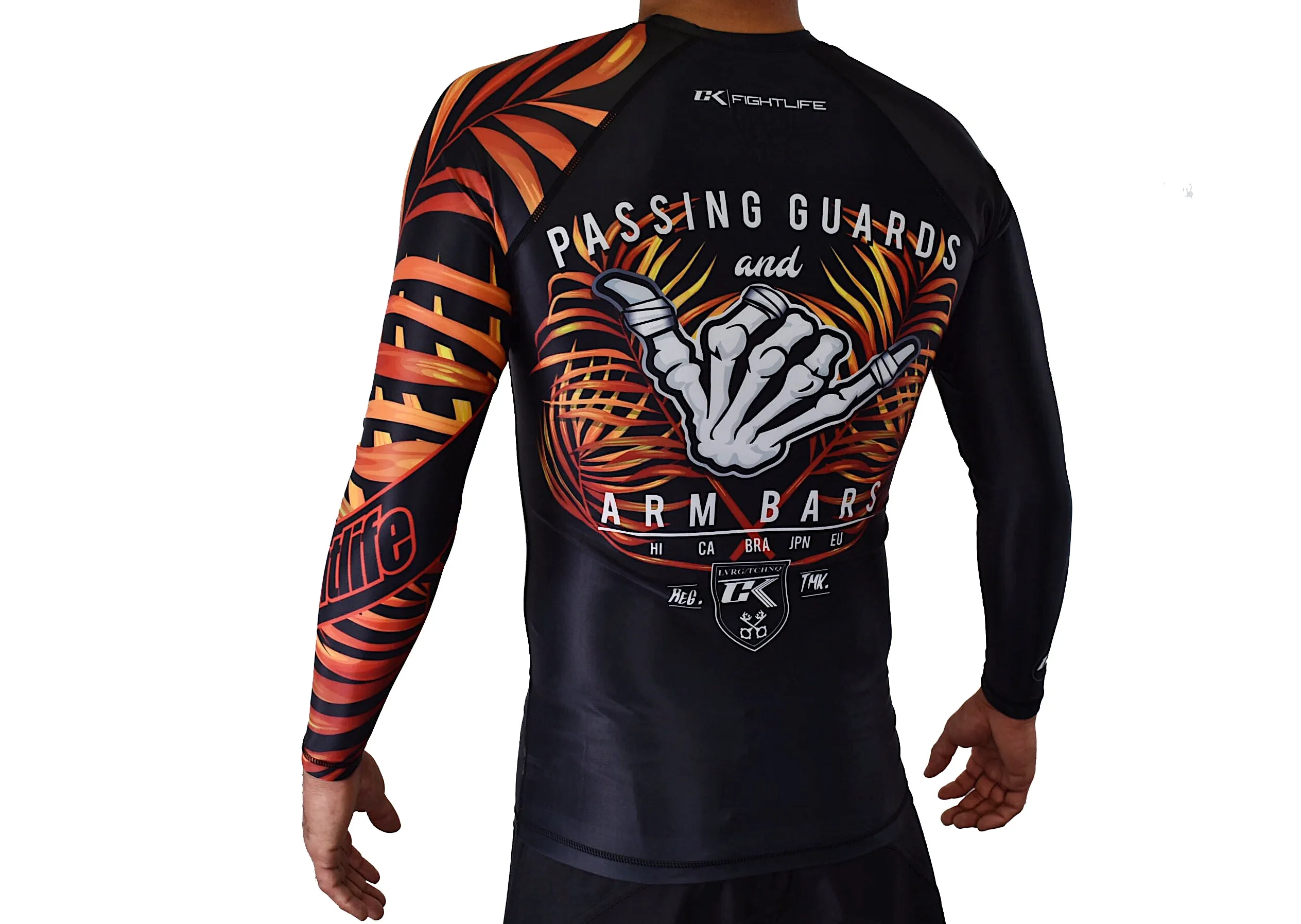 CK Dem Bones Rash Guard - Fire