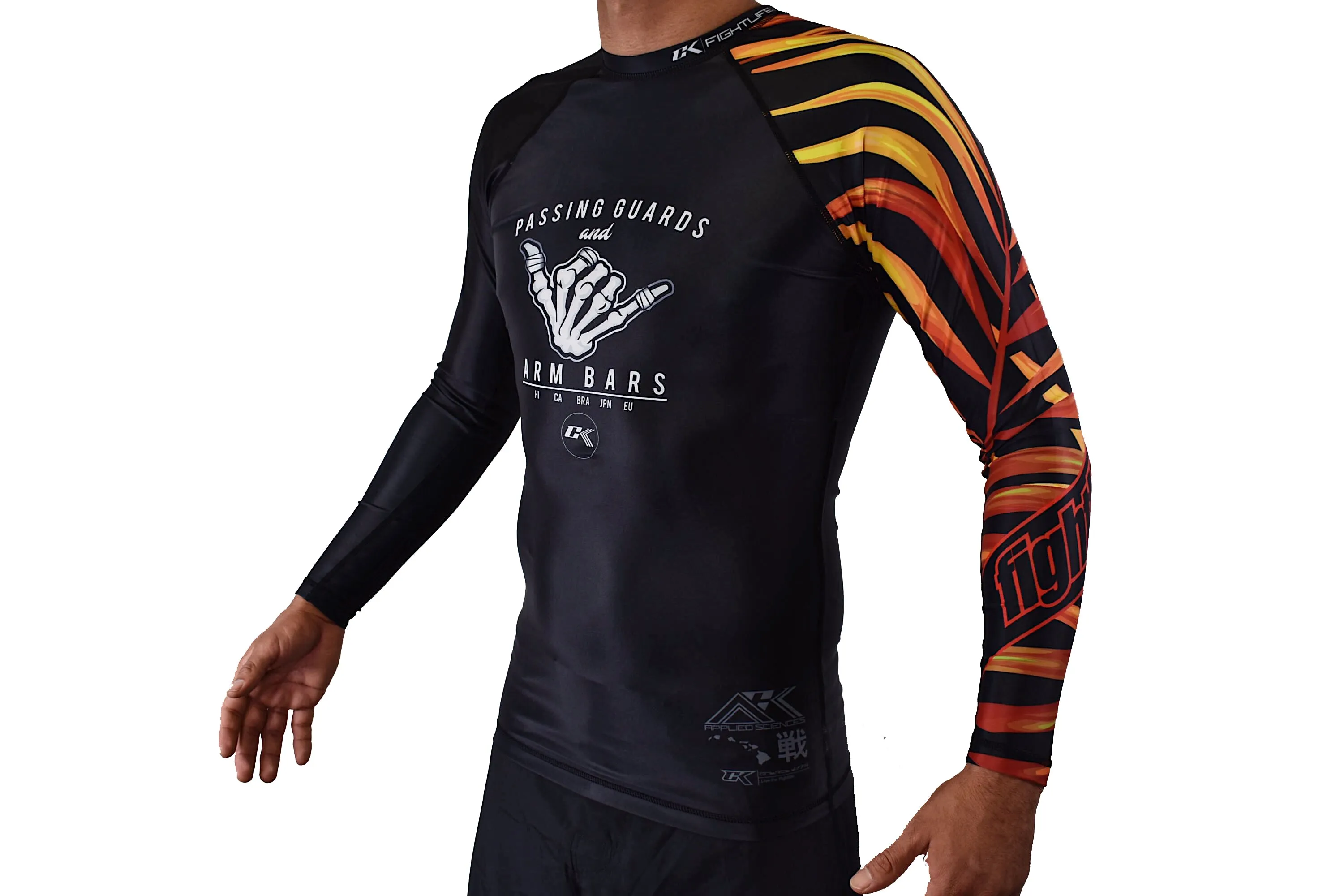 CK Dem Bones Rash Guard - Fire