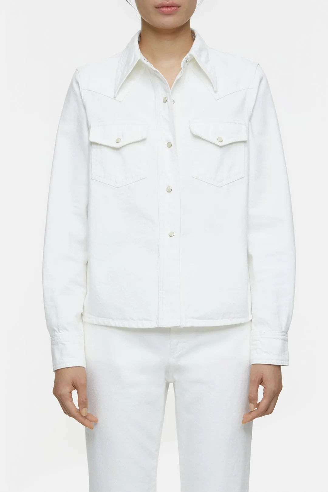 Closed Western Denim Blouse White