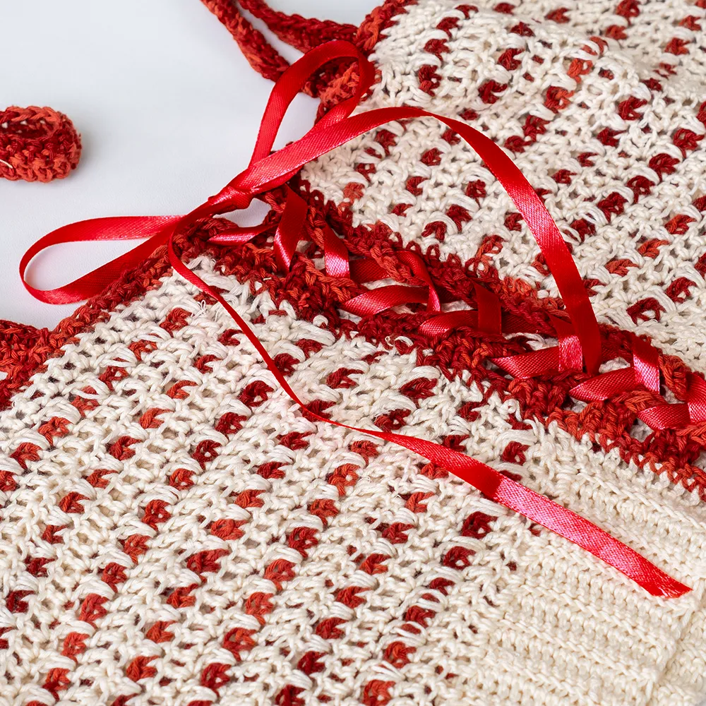Crochet Bralette Rayon White, 1 Size - SALE CLOTHING & KIDS