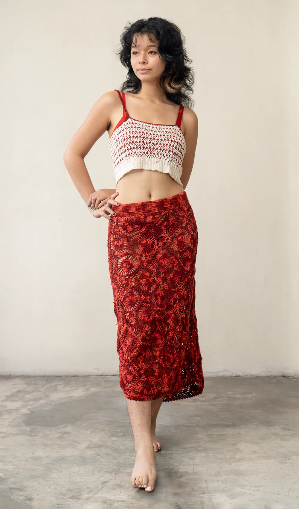 Crochet Bralette Rayon White, 1 Size - SALE CLOTHING & KIDS