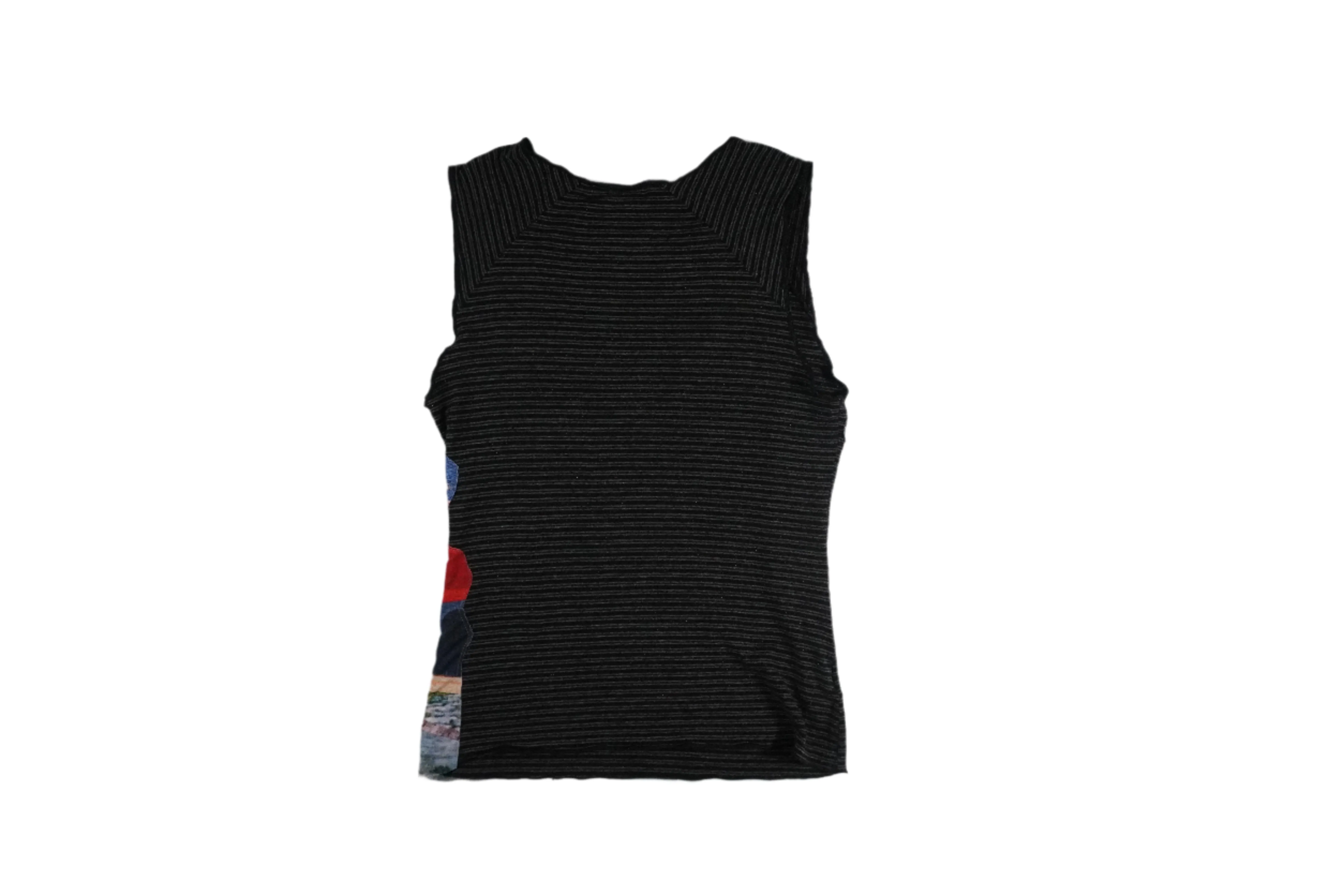 Custo Barcelona muscle shirt with patchwork detail (S)