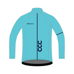 Custom Thermal Jacket - Collingwood Cycling Club Turquoise