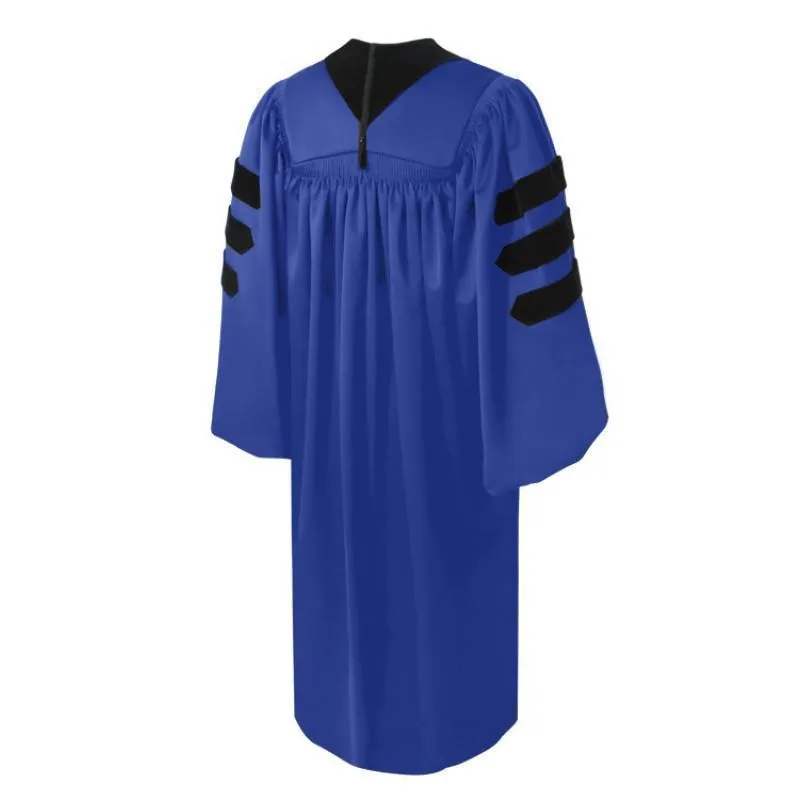 Deluxe Royal Blue Doctoral Gown
