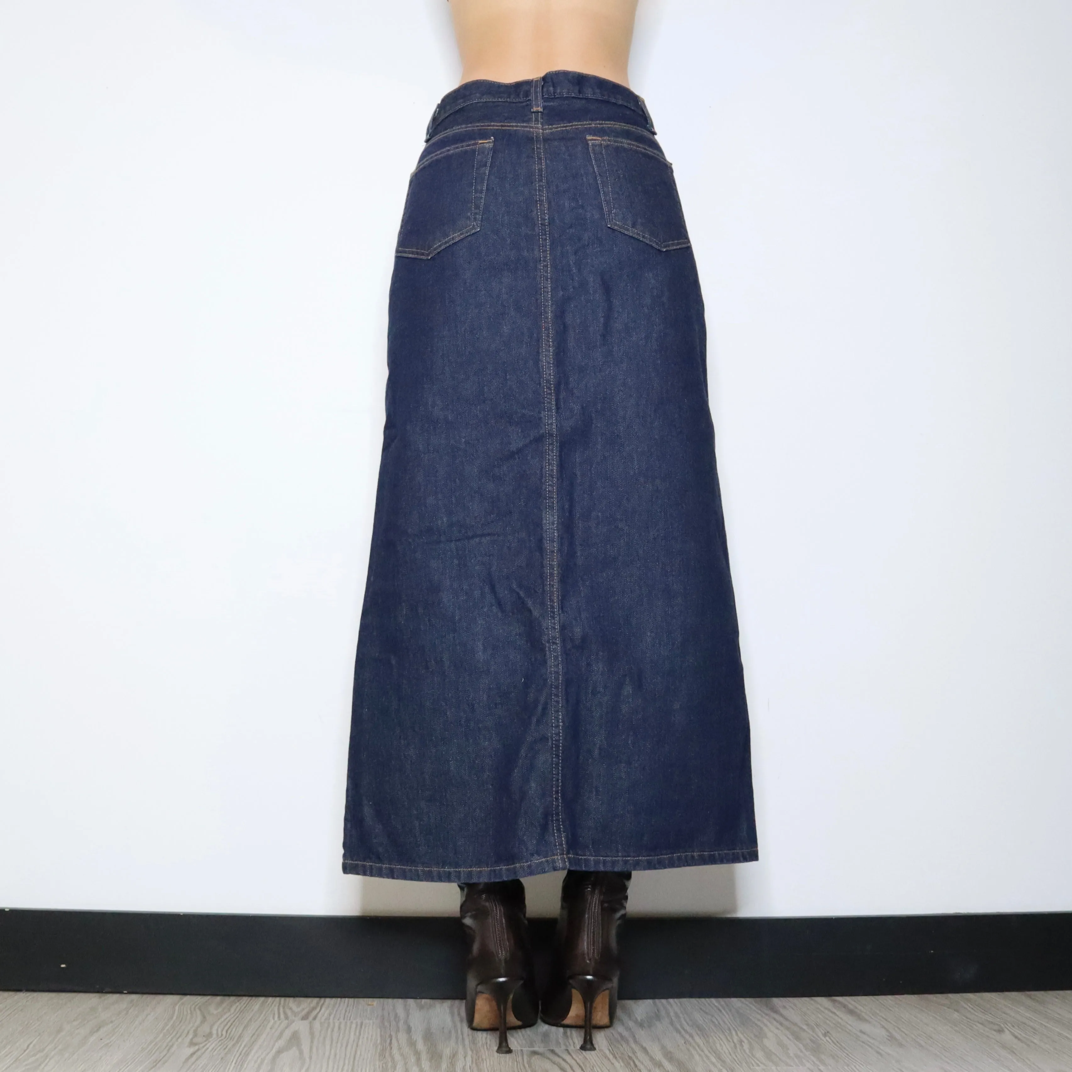 Denim Maxi Skirt (S-M) 