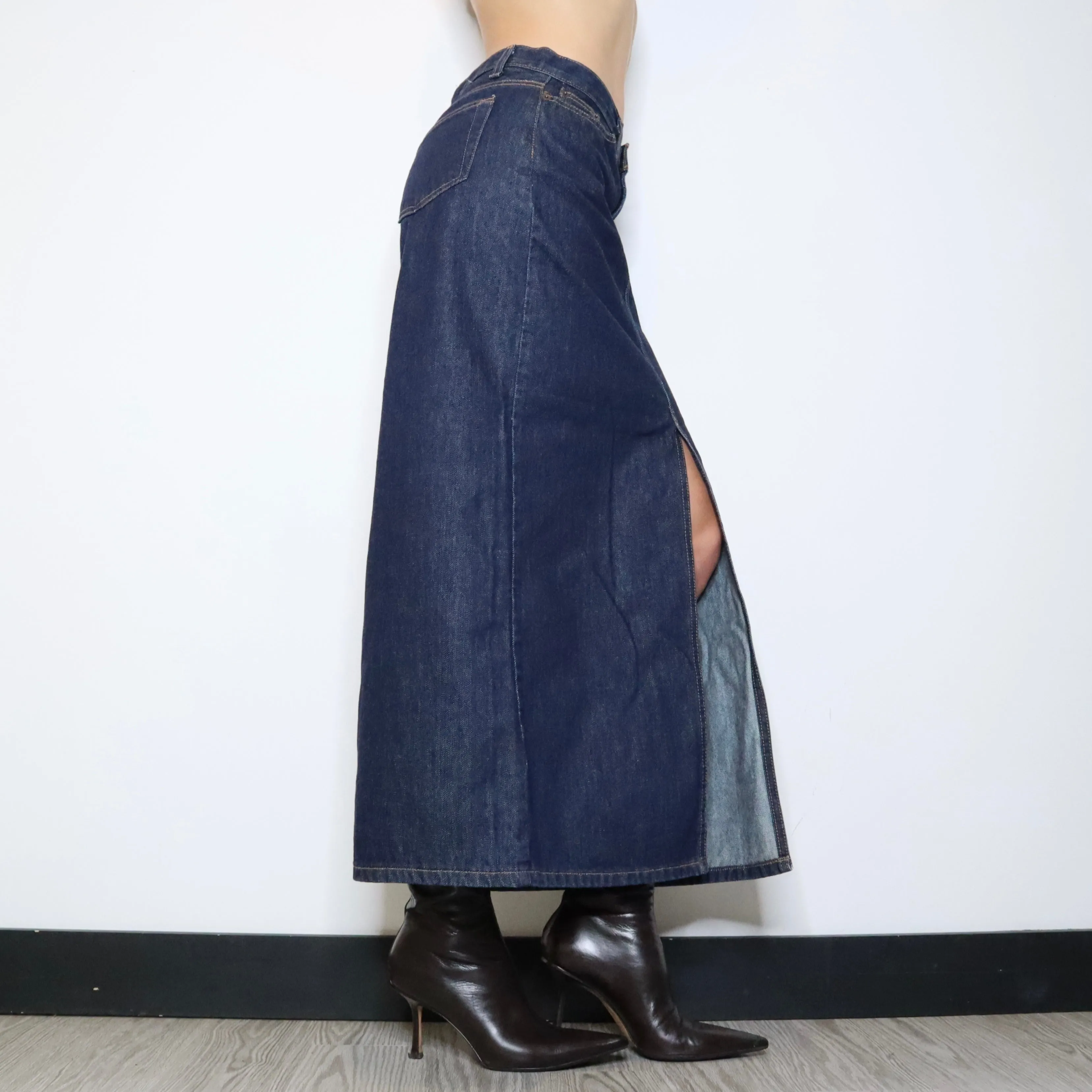 Denim Maxi Skirt (S-M) 