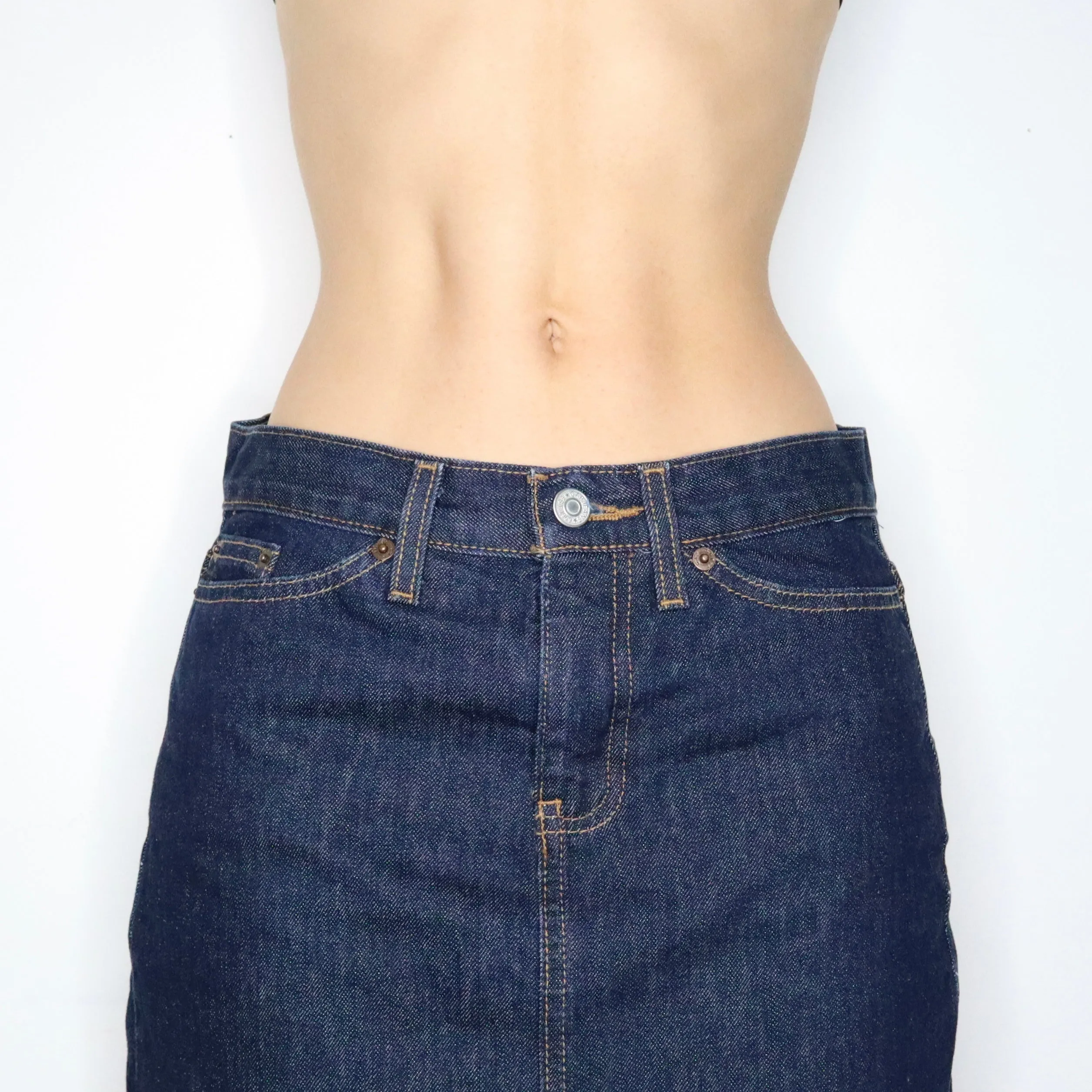 Denim Maxi Skirt (S-M) 