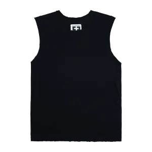 Destroyed Tank Top in Black