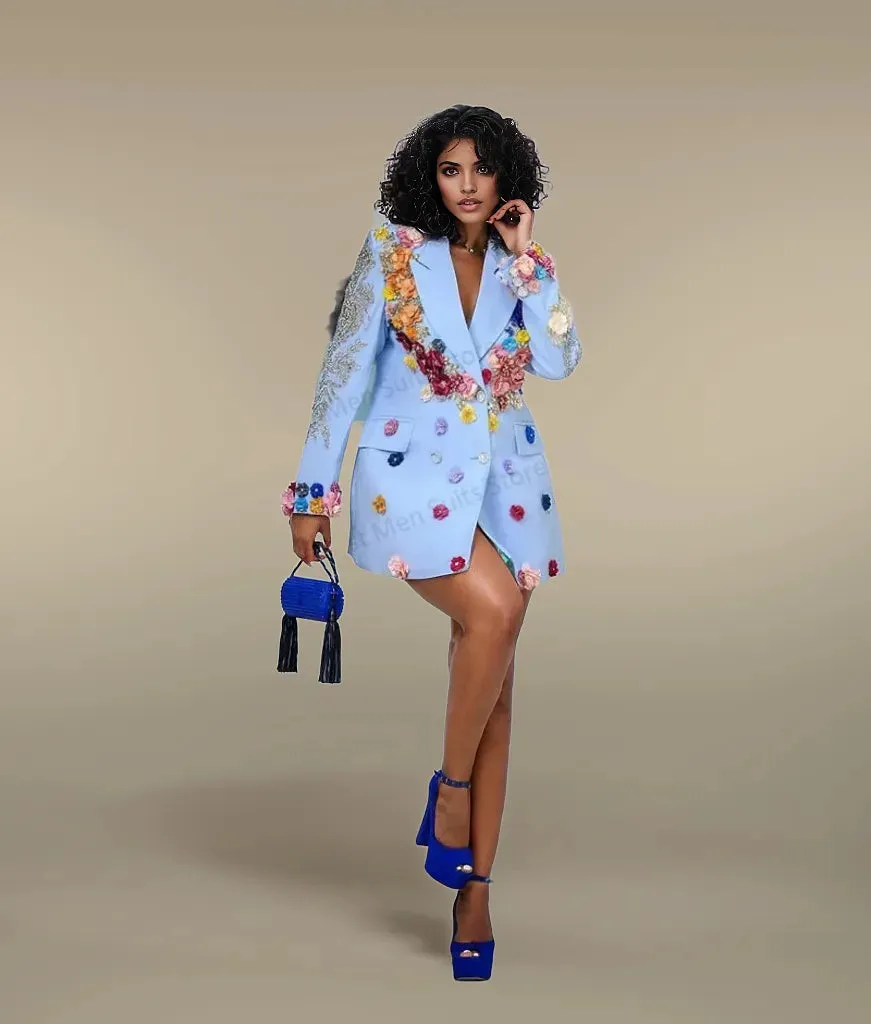 EM Flower Women Suit Blazer