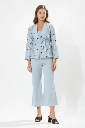 Embroidered Blazer Co-ord Set