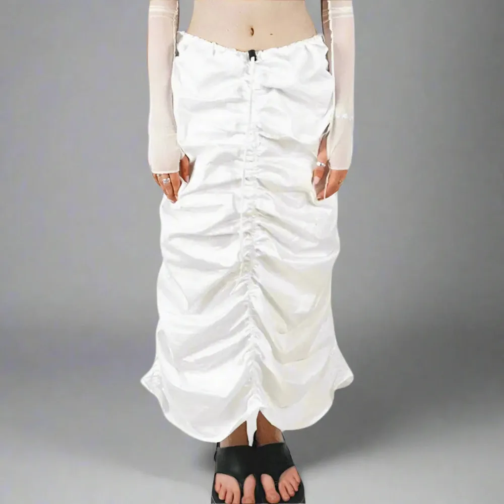 Fashion Forward Black Solid Color Maxi Skirt