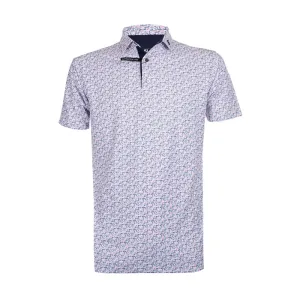 FOOTJOY Print Stretch Pique Men's Polo (White)