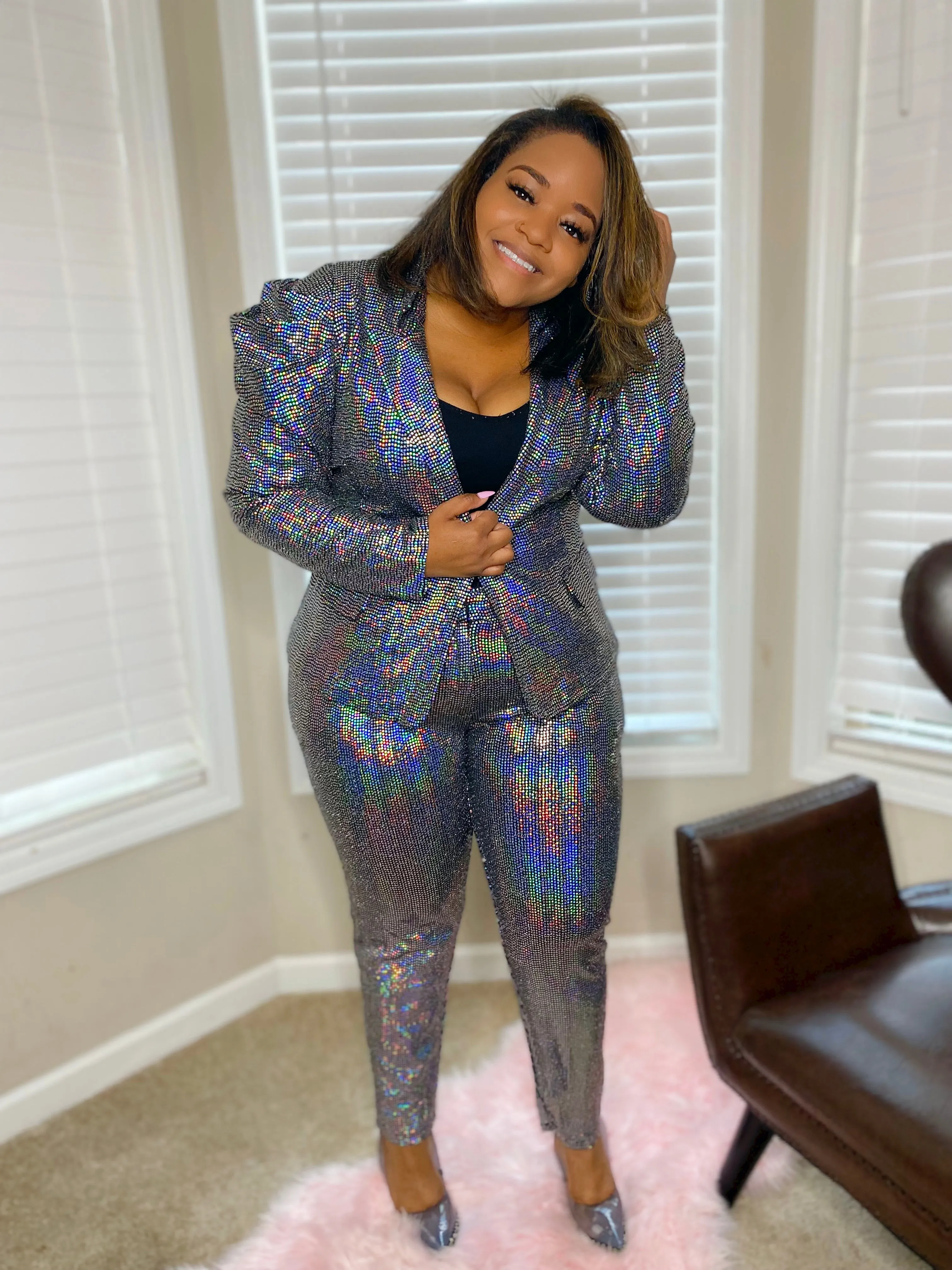 Glitter Glam Pant Suit