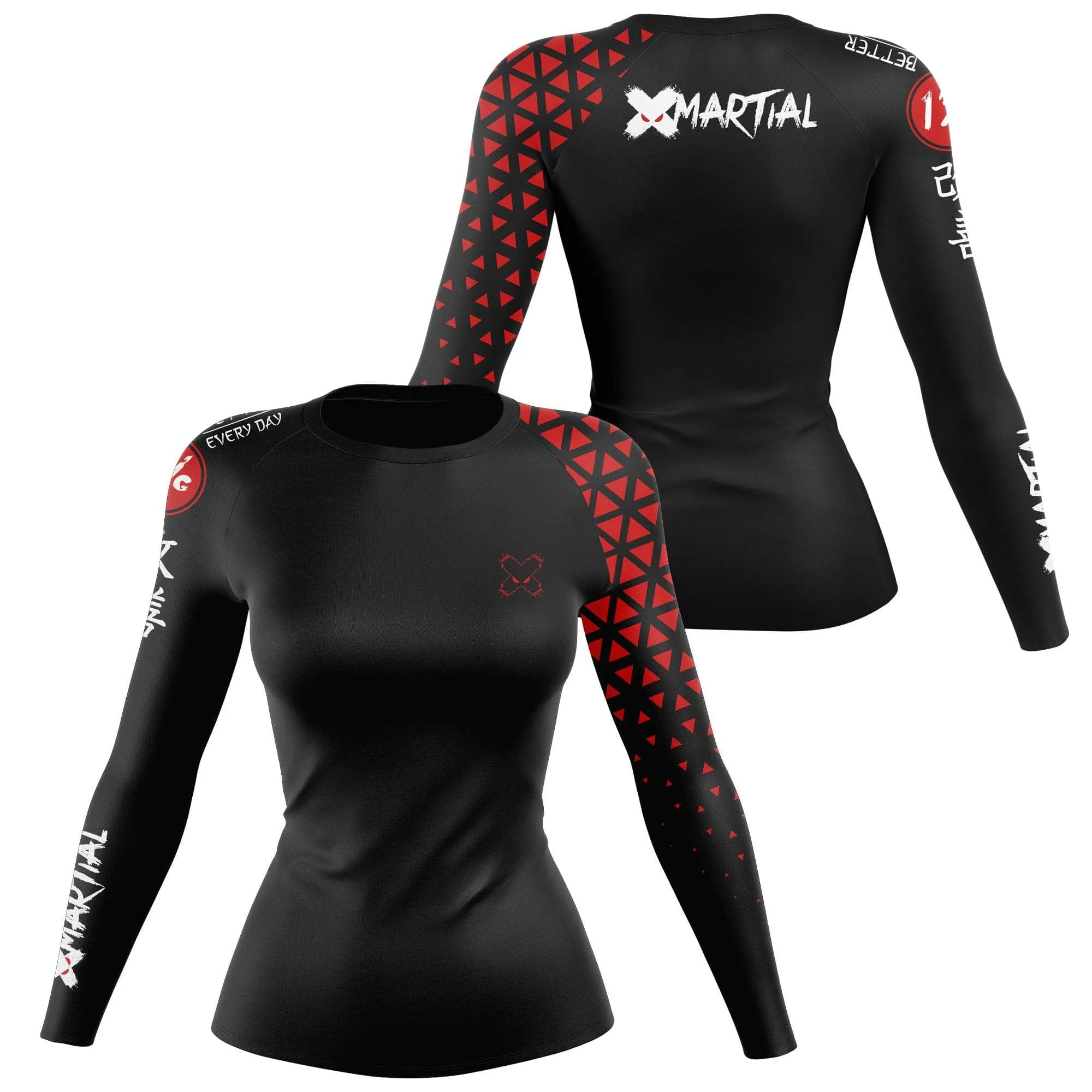Grappler Women's Rank BJJ Rash Guard