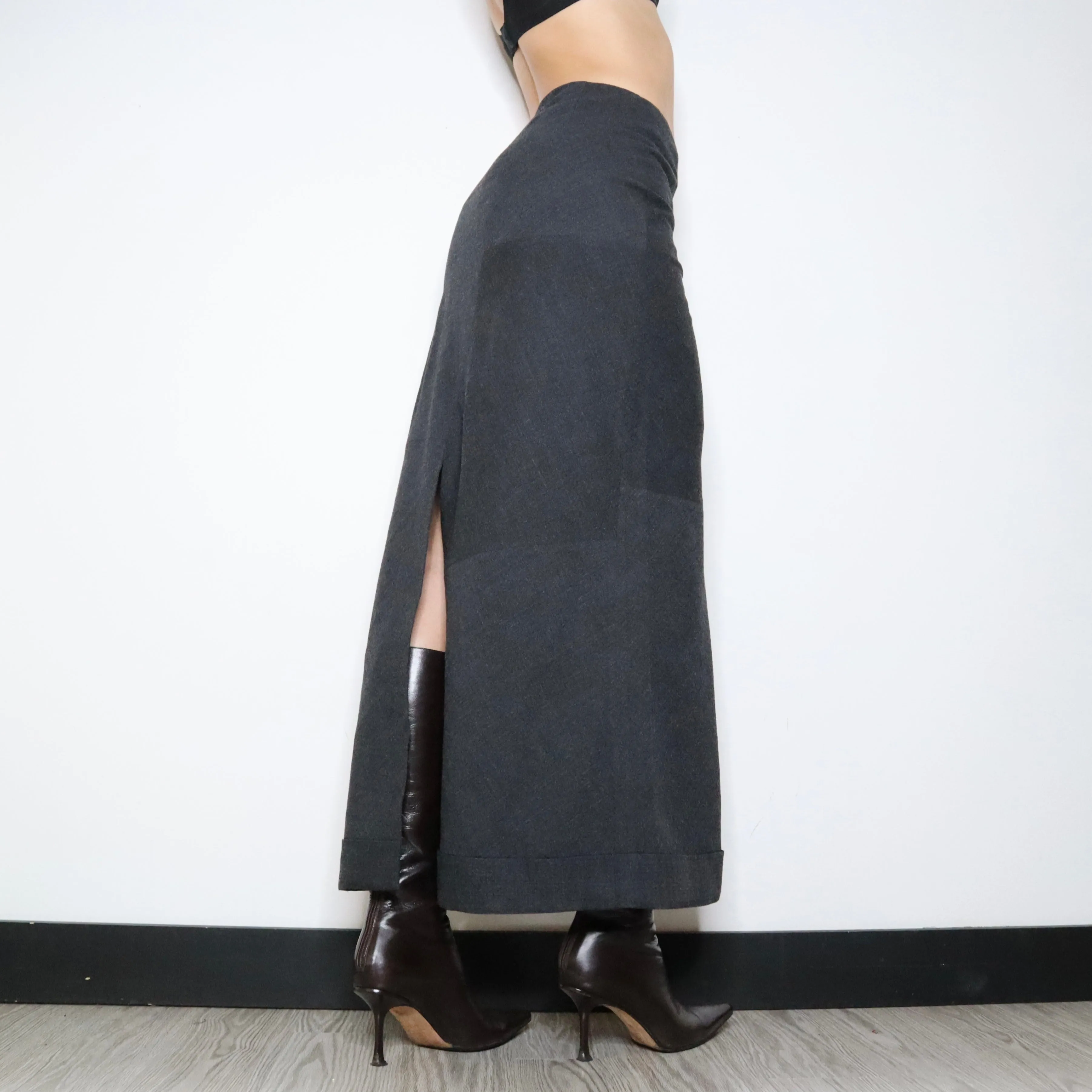 Gray Maxi Skirt (Small)