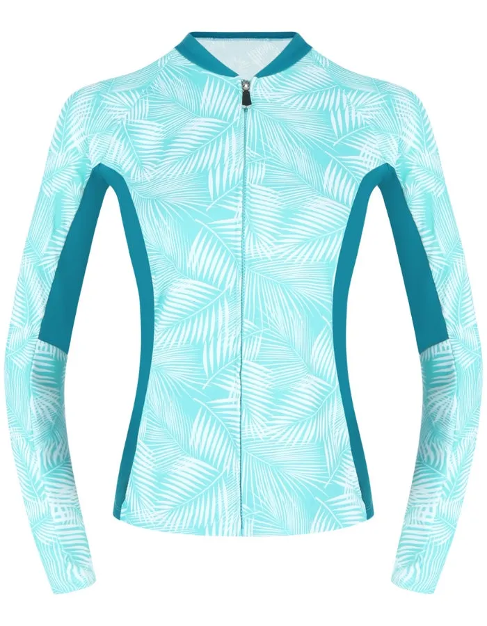 Green Fern Womens Rash Guard