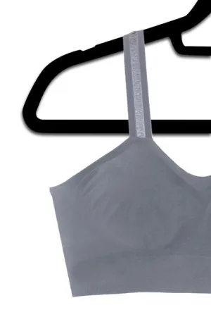 Grey Bra, Sheer Strap