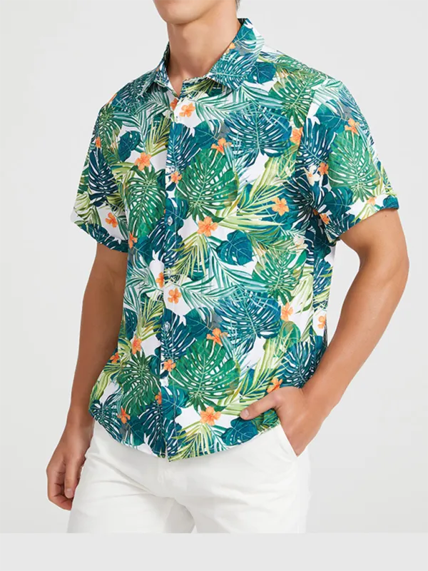 Hawaiian Shirt for Men's Beach Adventures
