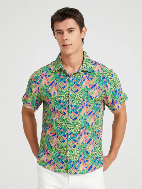 Hawaiian Shirt for Men's Beach Adventures