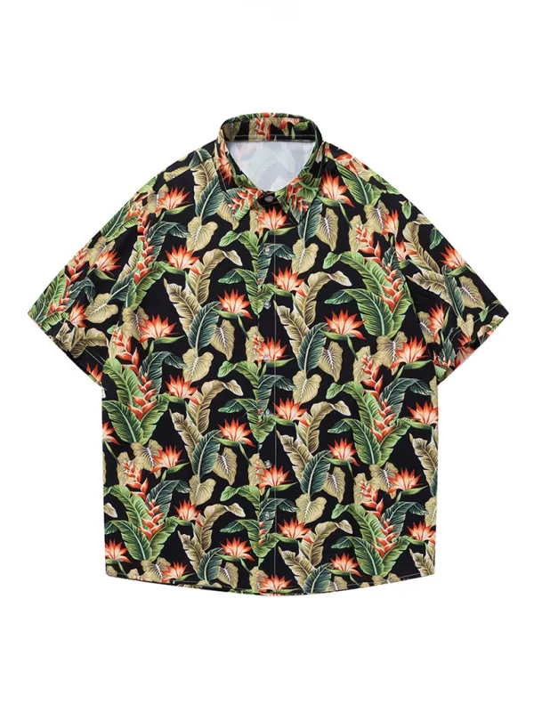 Hawaiian Shirt for Men's Beach Adventures