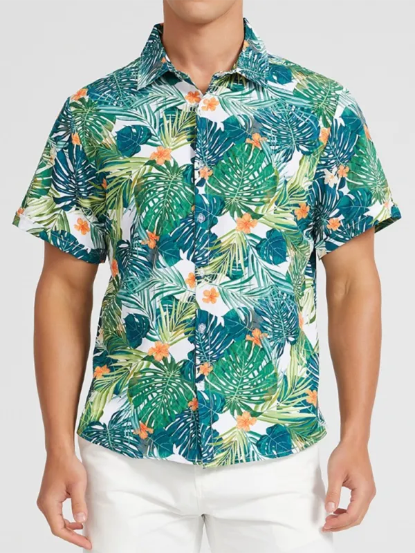 Hawaiian Shirt for Men's Beach Adventures