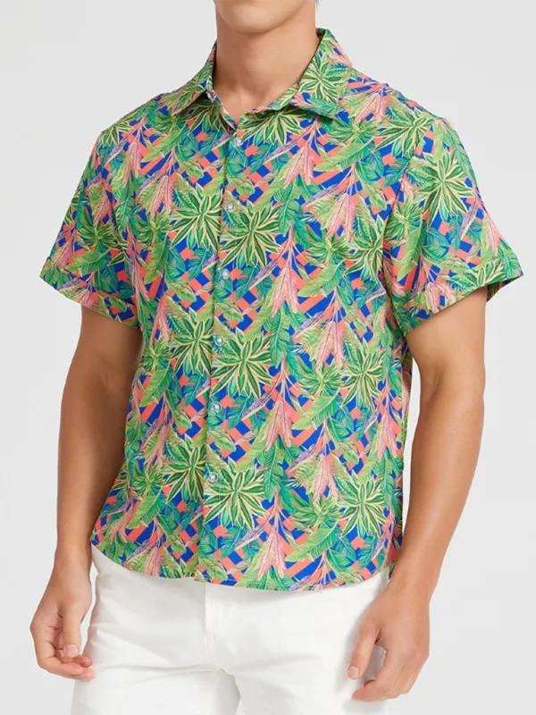 Hawaiian Shirt for Men's Beach Adventures