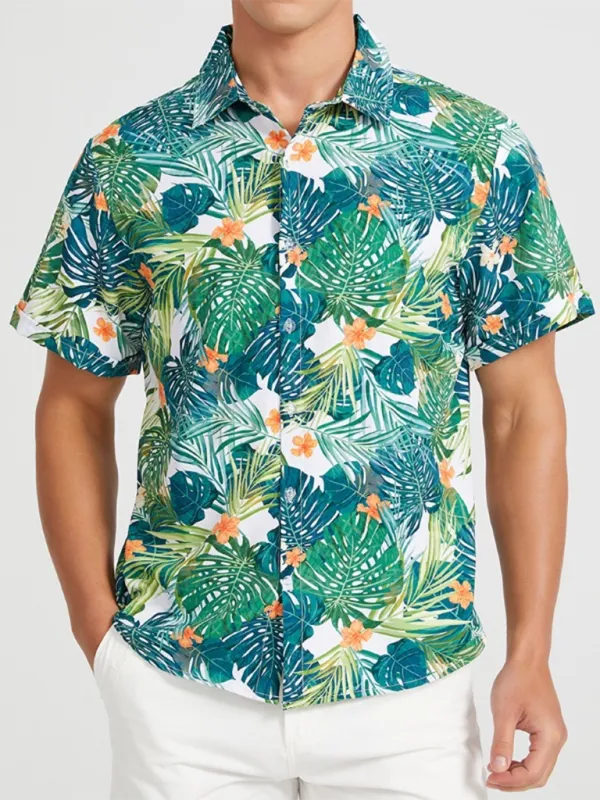 Hawaiian Shirt for Men's Beach Adventures