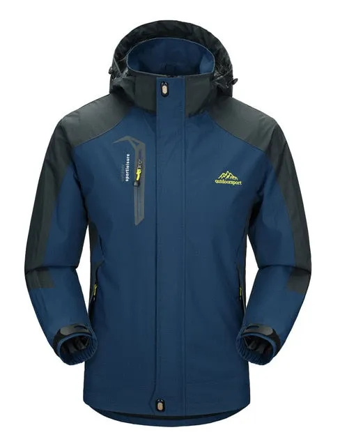Hiking Jacket Men Autumn Outdoor Sports Coats Climbing Trekking Windbreaker Travel Waterproof Jackets Black